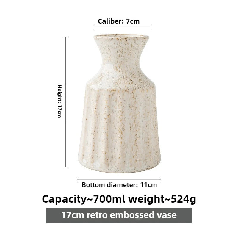 Vintage Vintage Ceramic Vases American Style Living Room and Bedroom Floral Arrangements Dried Flower Decorations