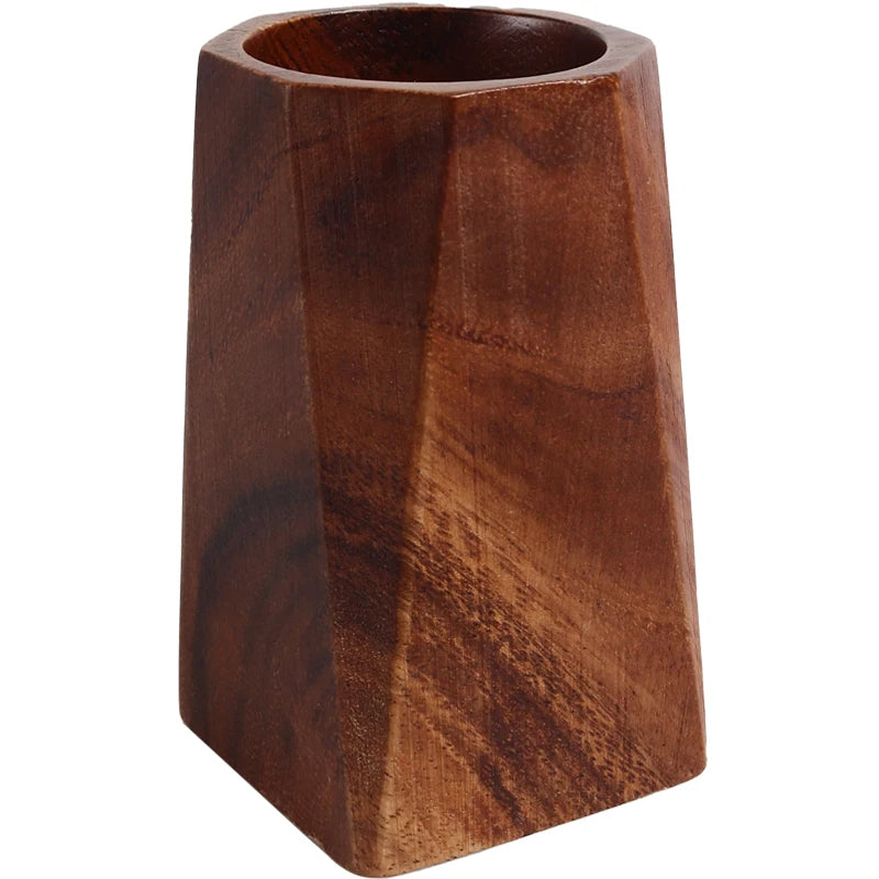 Black Walnut Pen Holder Polishing Design Desktop Storage Supplies Wooden Desk Accessories Pen Storage Box Walnut Pen Holder
