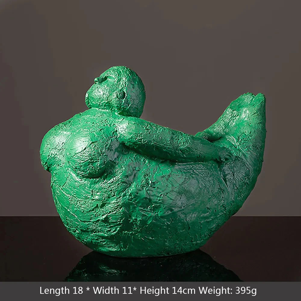 Elegant Resin Yoga Figurines