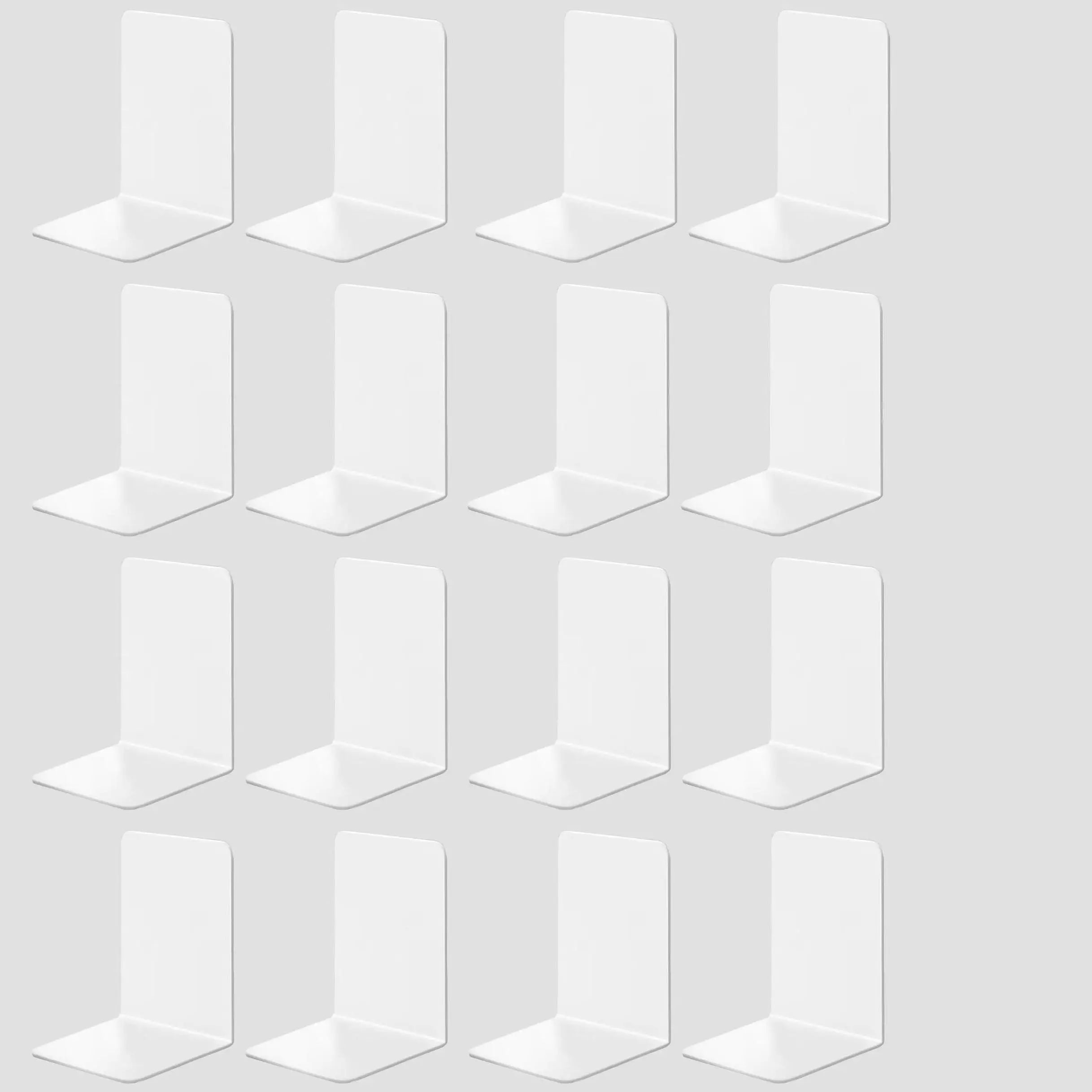 Clear Acrylic Bookends Set