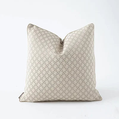 Geometric Jacquard Cushion Cover