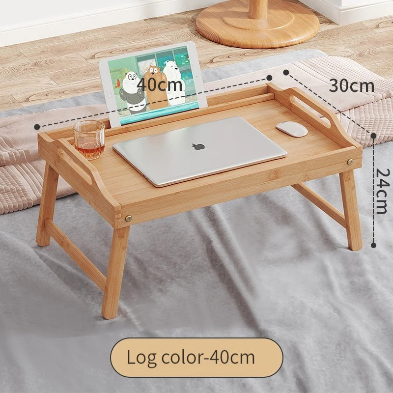 Bamboo Folding Bed Tray Desk