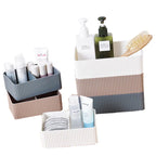 Plastic Makeup Organizer Grid Desktop Home Office Bathroom Storage Box Sundries Bin Case Cosmetic Closet  closet organizer