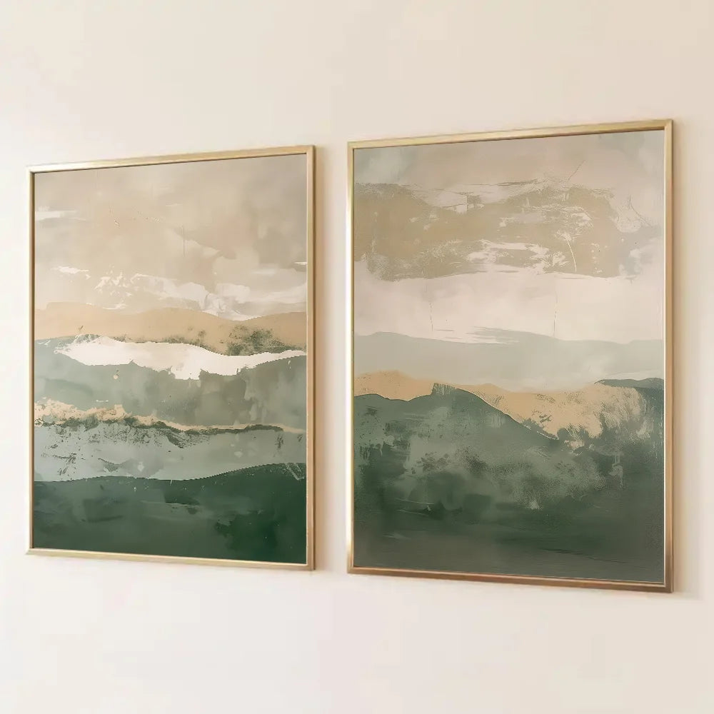 Modern Minimalist Mountain Landscape Poster Japanese Abstract Print Wall Art Decoration Painting Home Living Room Hallway Decor