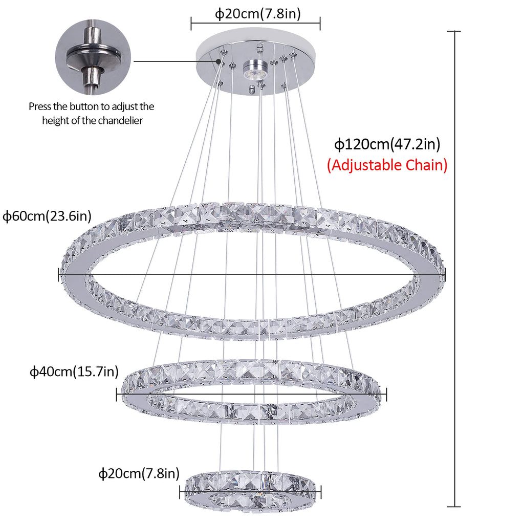 AURELIX™ Infinity Chandelier
