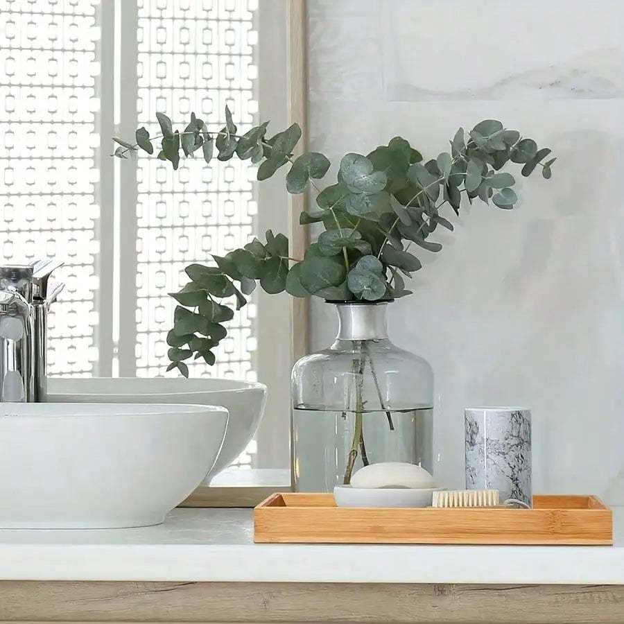 1pcs/2pcs/3Pcs Serving Tray Bathroom Organizer Decorative Multi Use Bathroom Counter Tray Vanity for Dresser Tissues Candles