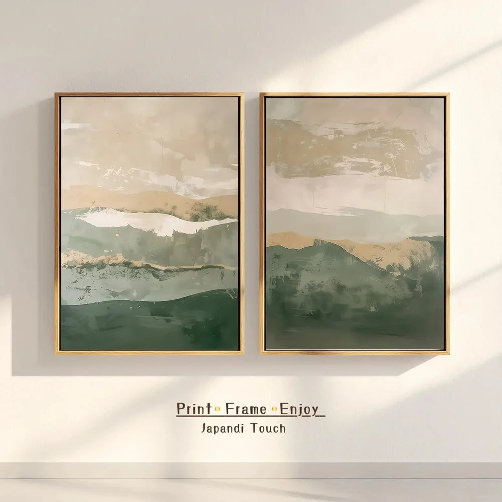 Modern Minimalist Mountain Landscape Poster Japanese Abstract Print Wall Art Decoration Painting Home Living Room Hallway Decor