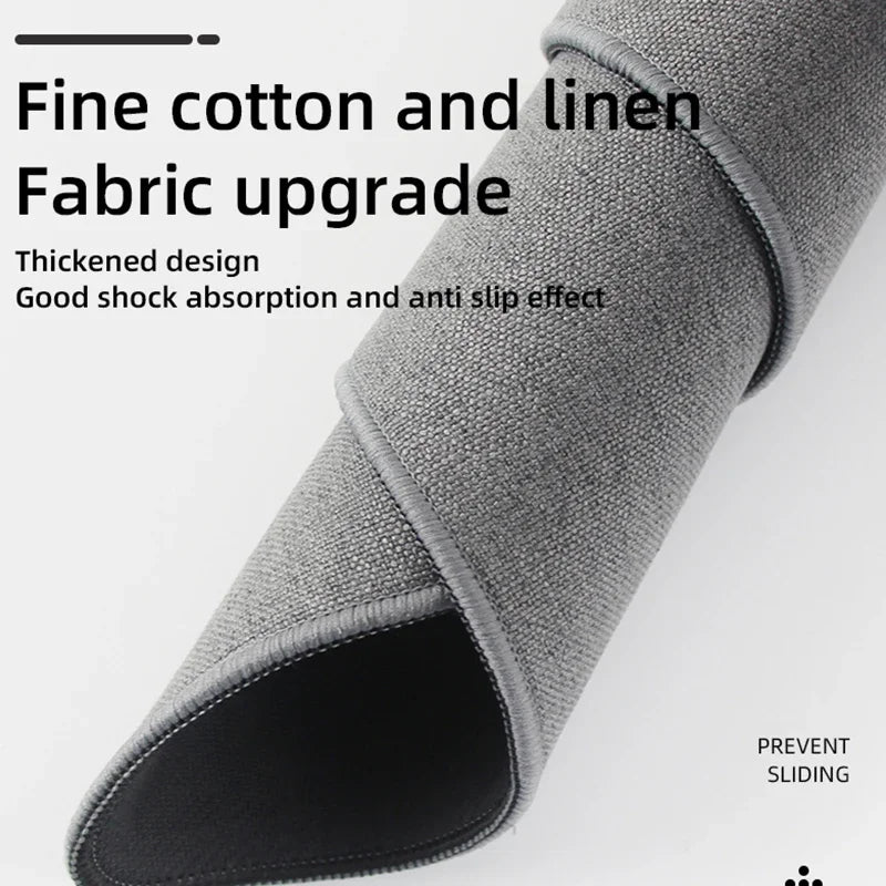 Cotton and Linen Rubber XXL Mouse Pad Gaming MousePad Large Desk Mat Gaming PC Desk Mat Keyboard Pad Computer Desk Pad