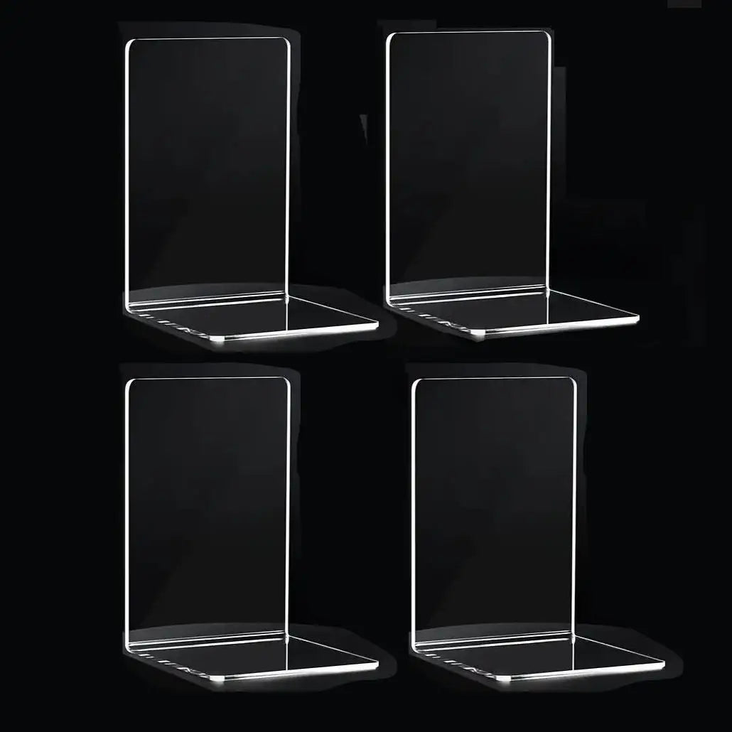 Clear Acrylic Bookends Set