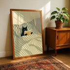 Retro Black Cat Reading Wall Art Prints Reading Theme Poster Canvas Print Painting Artwork Study Bedroom Bookstore Home Decor