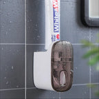 Non Punching And Squeezing Toothpaste Dispenser Fully SAutomatic Household Wall Mounted Toothpaste Dispenser Toothbrush Holder