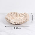 Elegant Scallop Marble Bowl