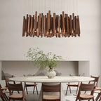 AURELIAN Sculpted Wood Pendant Light