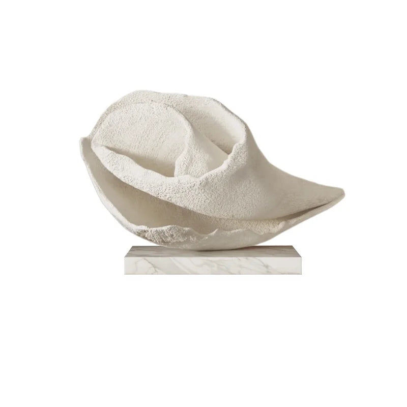 Resin Handicraft Artificial Coral Whelk Sea Shell Clamshell Manual Irregularity Decorative Figurines Home Decoration Accessories