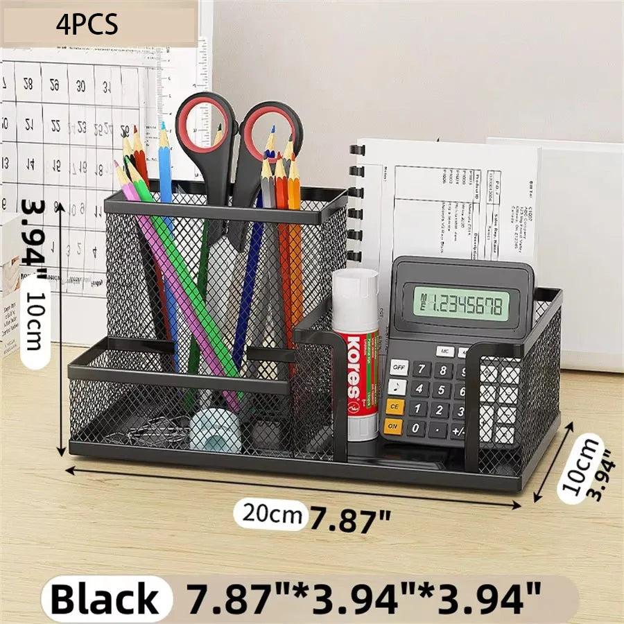 Elegant Black Desk Organizer