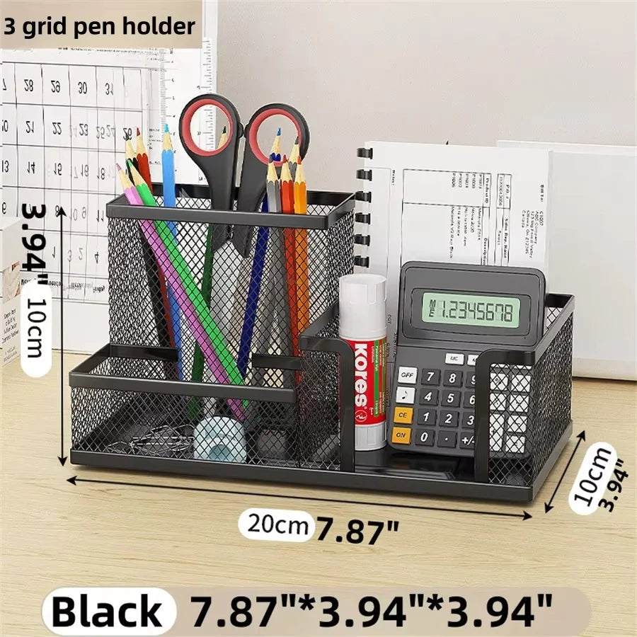 Elegant Black Desk Organizer