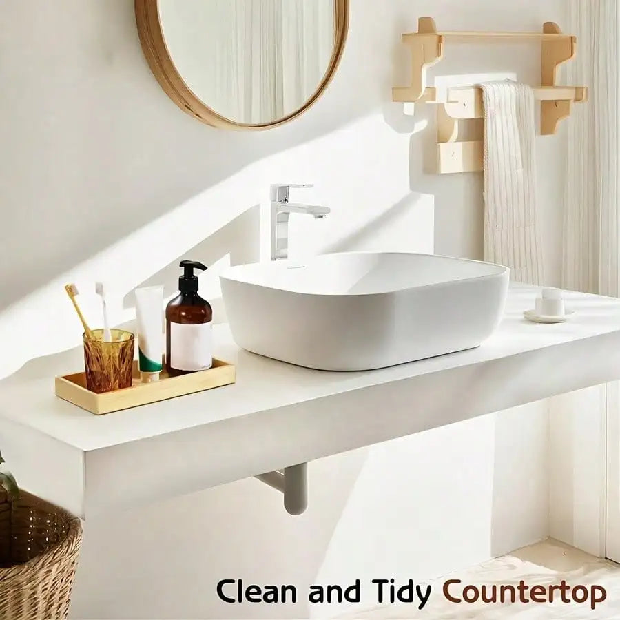 1pcs/2pcs/3Pcs Serving Tray Bathroom Organizer Decorative Multi Use Bathroom Counter Tray Vanity for Dresser Tissues Candles