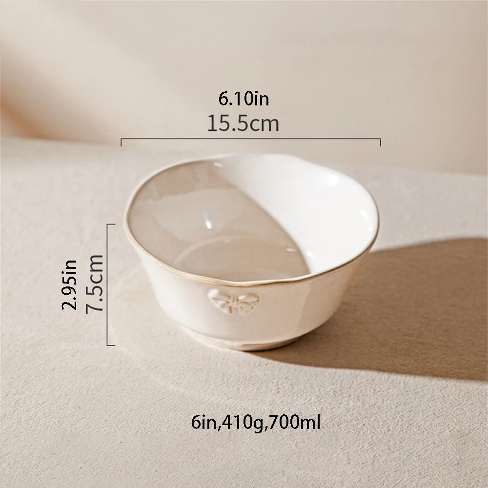 Elegant White Porcelain Dinnerware Set