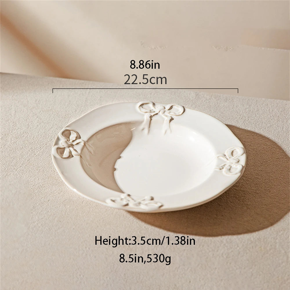 Elegant White Porcelain Dinnerware Set