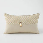 Geometric Jacquard Cushion Cover