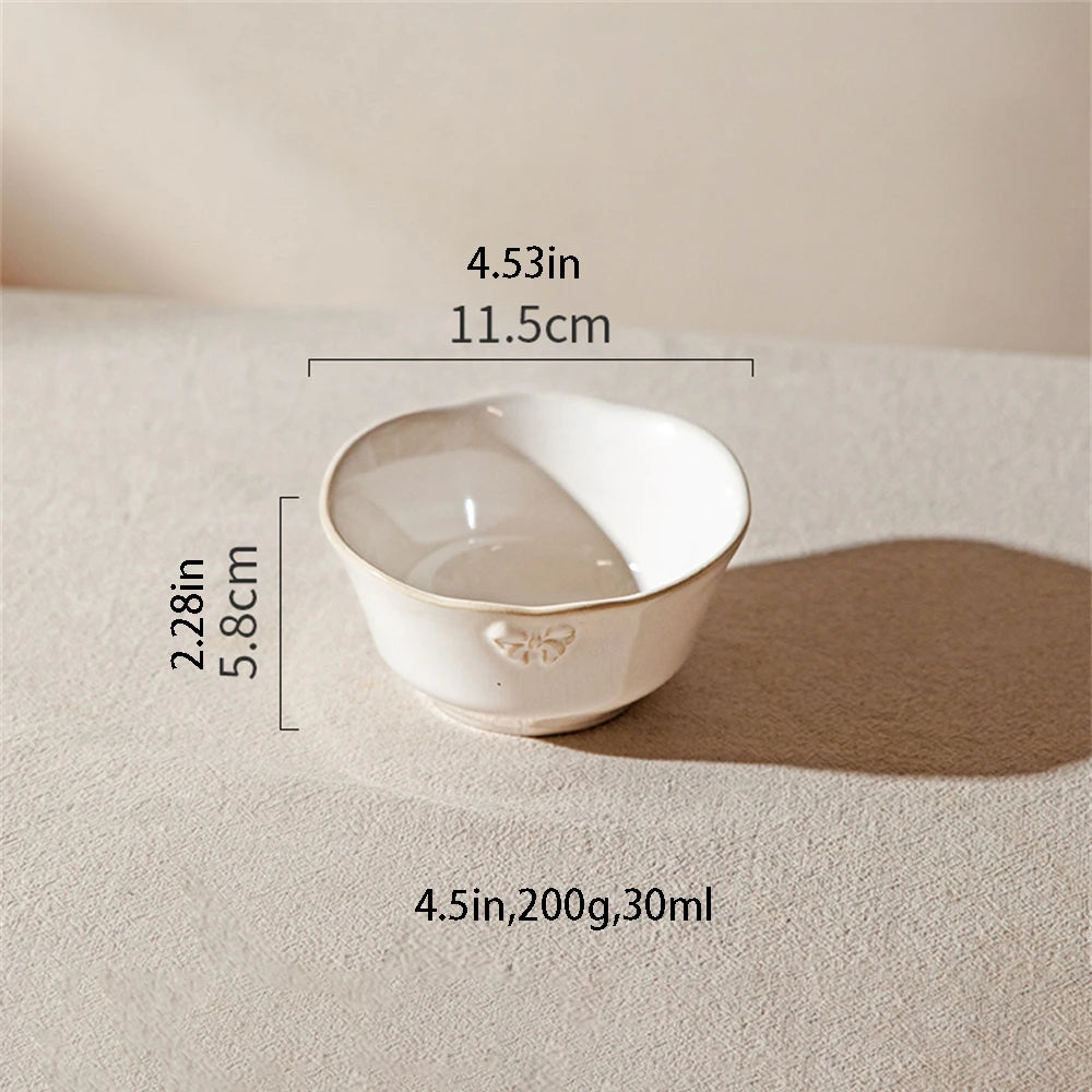 Elegant White Porcelain Dinnerware Set