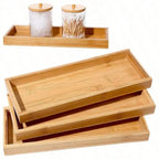 1pcs/2pcs/3Pcs Serving Tray Bathroom Organizer Decorative Multi Use Bathroom Counter Tray Vanity for Dresser Tissues Candles