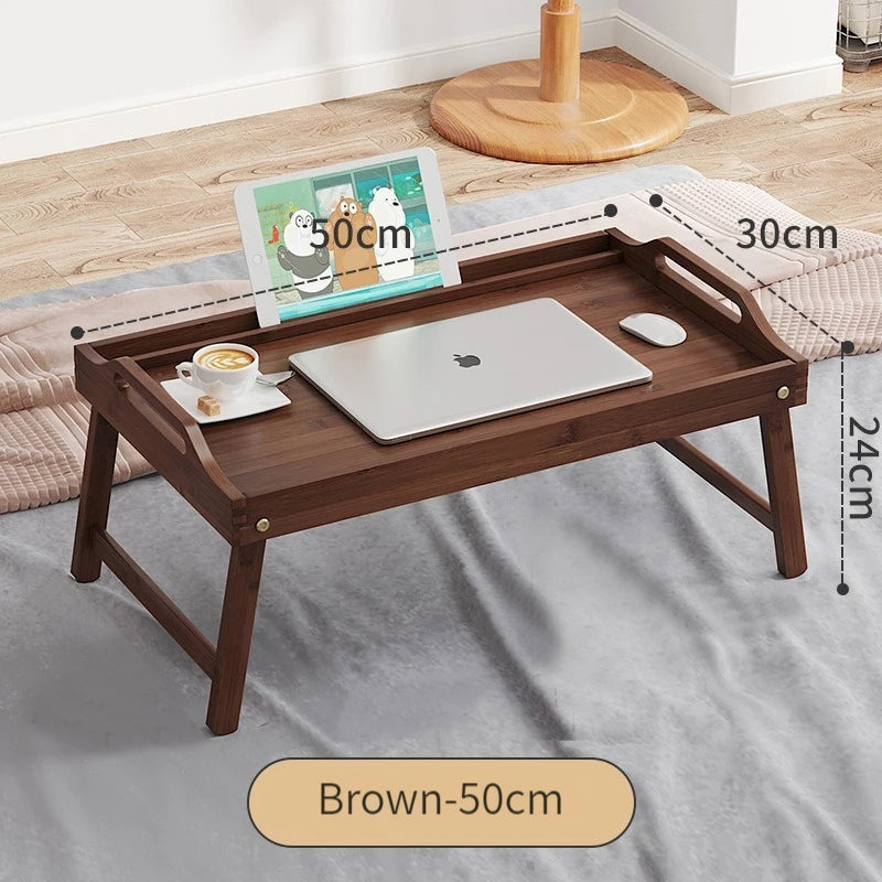 Bamboo Folding Bed Tray Desk