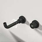 Gestana luxury LED digital display black brass bathroom faucet embedded design single handle hot and cold water 2-hole basin Tap
