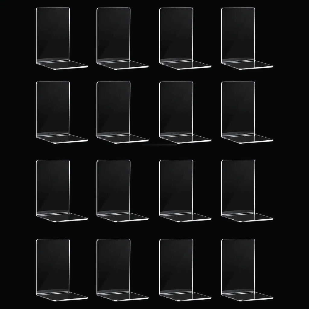 Clear Acrylic Bookends Set