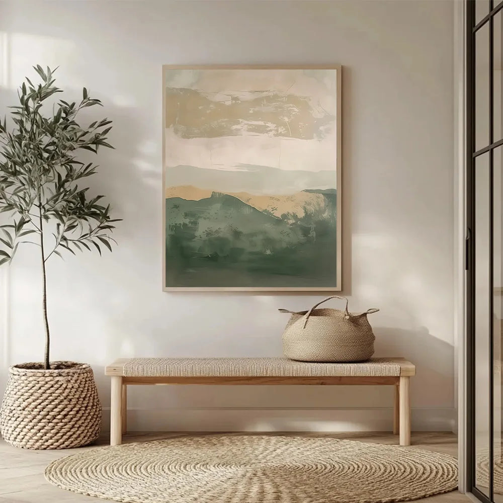 Modern Minimalist Mountain Landscape Poster Japanese Abstract Print Wall Art Decoration Painting Home Living Room Hallway Decor