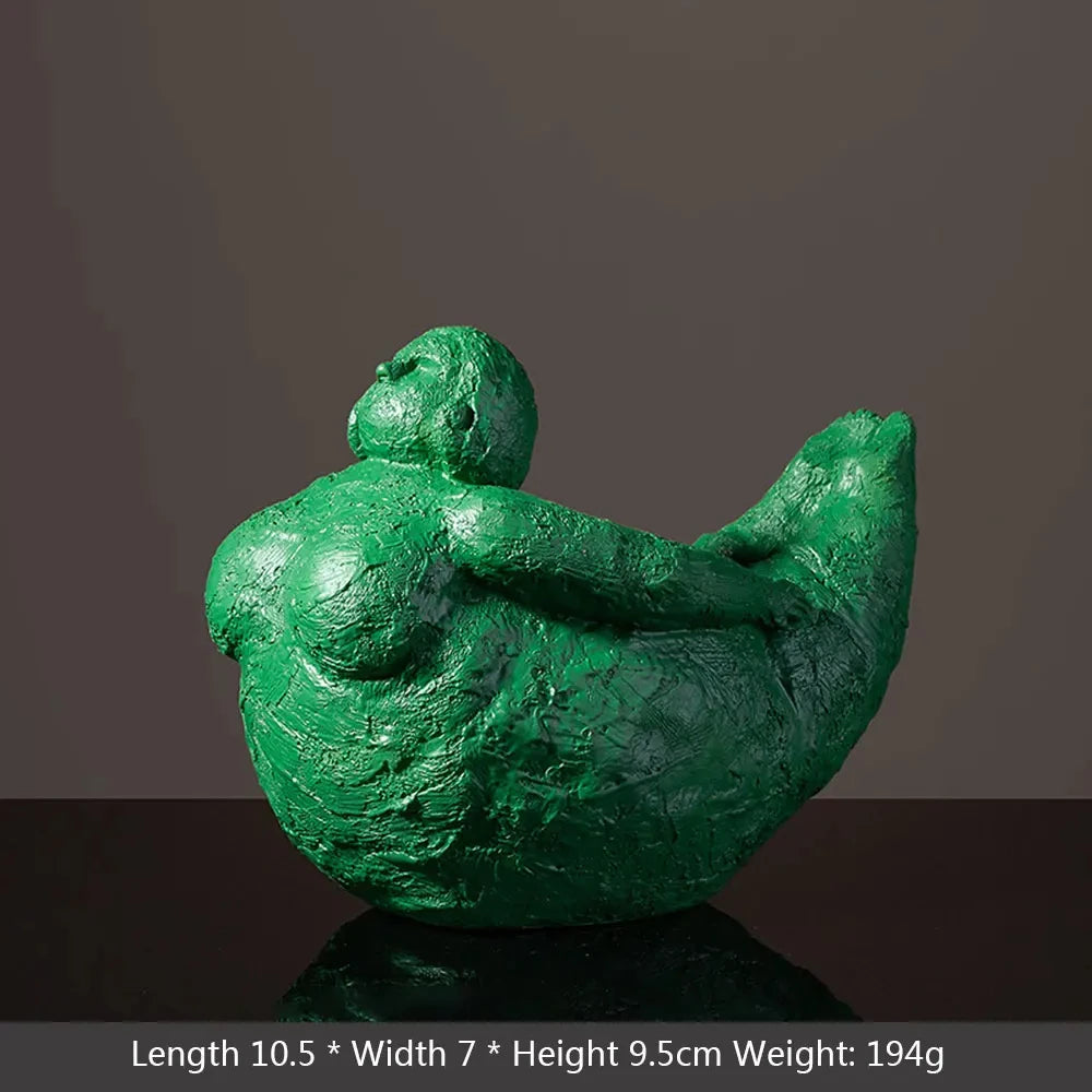 Elegant Resin Yoga Figurines