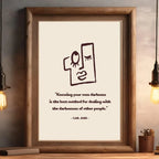 Carl Jung Carl Rogers Poster Therapy Office Decor Psychology Art Mental Health Inspirational Quotes Minimalist Home Wall Art