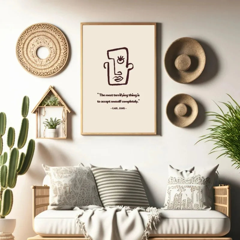 Carl Jung Carl Rogers Poster Therapy Office Decor Psychology Art Mental Health Inspirational Quotes Minimalist Home Wall Art