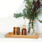 1pcs/2pcs/3Pcs Serving Tray Bathroom Organizer Decorative Multi Use Bathroom Counter Tray Vanity for Dresser Tissues Candles