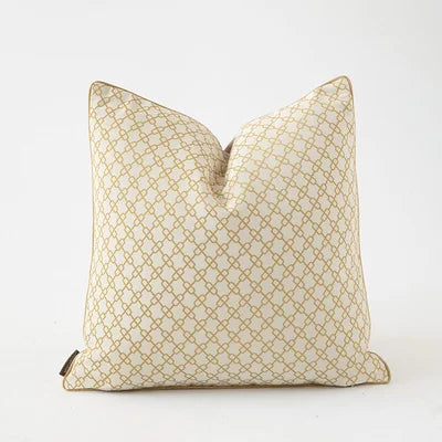 Geometric Jacquard Cushion Cover