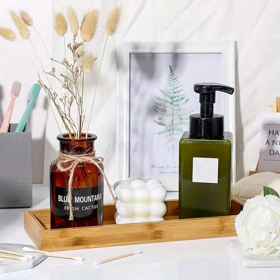 1pcs/2pcs/3Pcs Serving Tray Bathroom Organizer Decorative Multi Use Bathroom Counter Tray Vanity for Dresser Tissues Candles