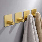 Self Adhesive Kitchen Towel Hooks Door Wall Mounted Household Hat Key Coat Rack Door Hanging Organizer Home Soupplies